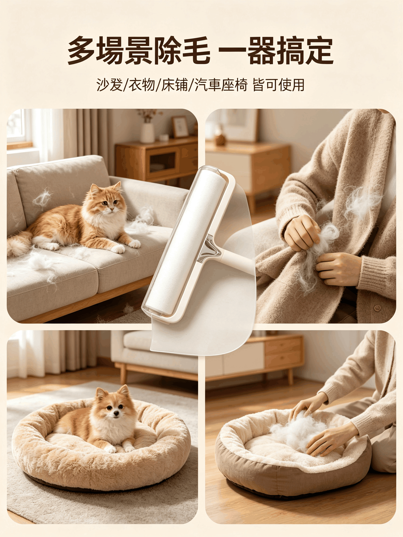 輕奢透明粘毛器 可撕式滾筒除毛滾 圖5