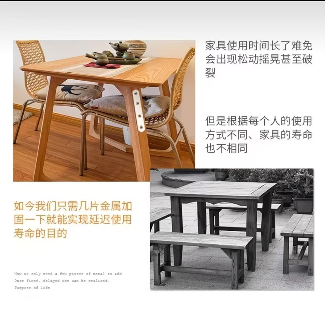 不鏽鋼直片角碼|家具補強連接片|五種尺寸可選:圖片 6