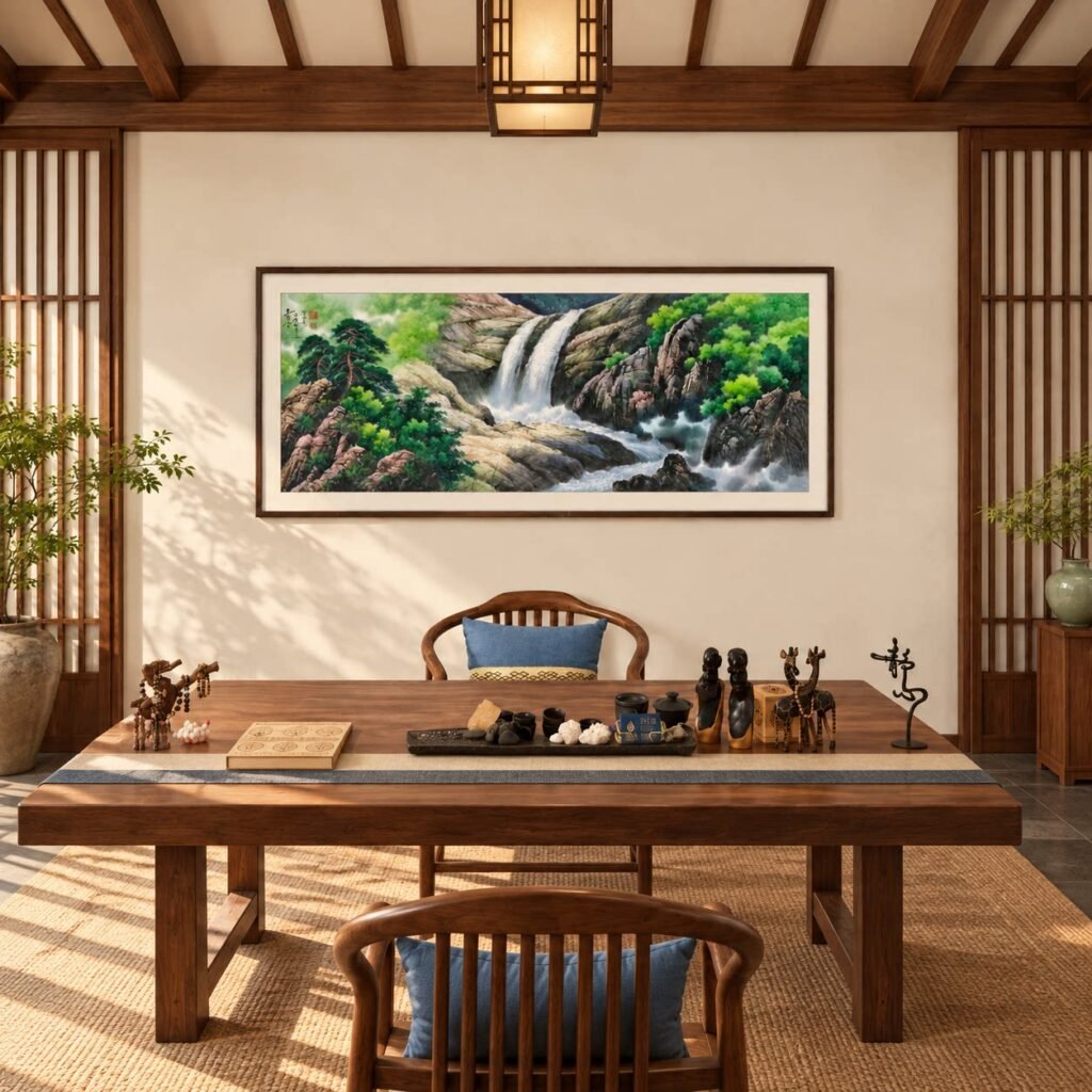水滴美學-雲水青峰純手繪