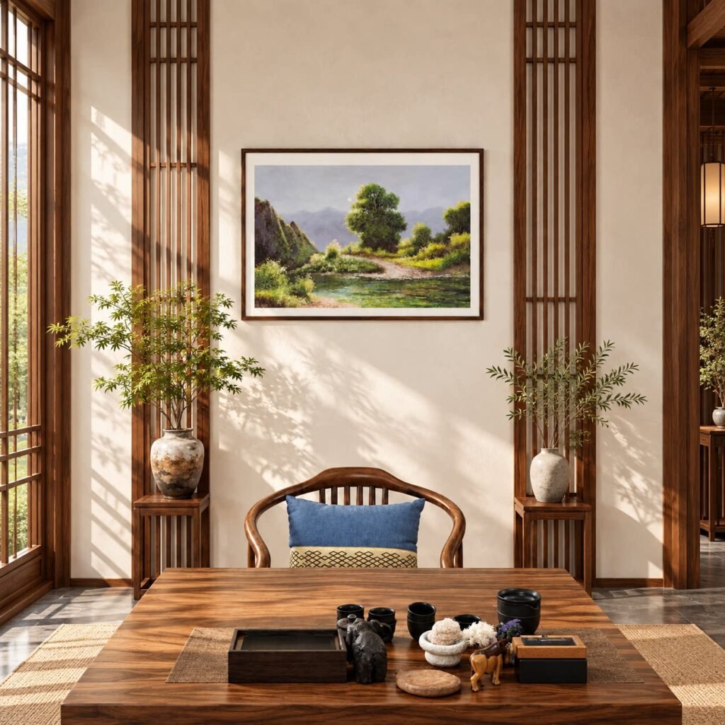 水滴美學-綠野山徑純手繪 一物一品
