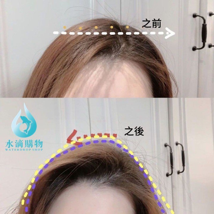 韓式雙魔鬼氈髮根蓬鬆夾|髮根瀏海造型夾 五色可選:圖片 4