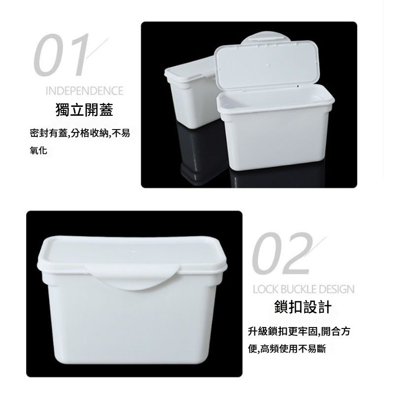 一體成型提把收納盒|白色日式居家置物箱:圖片 8