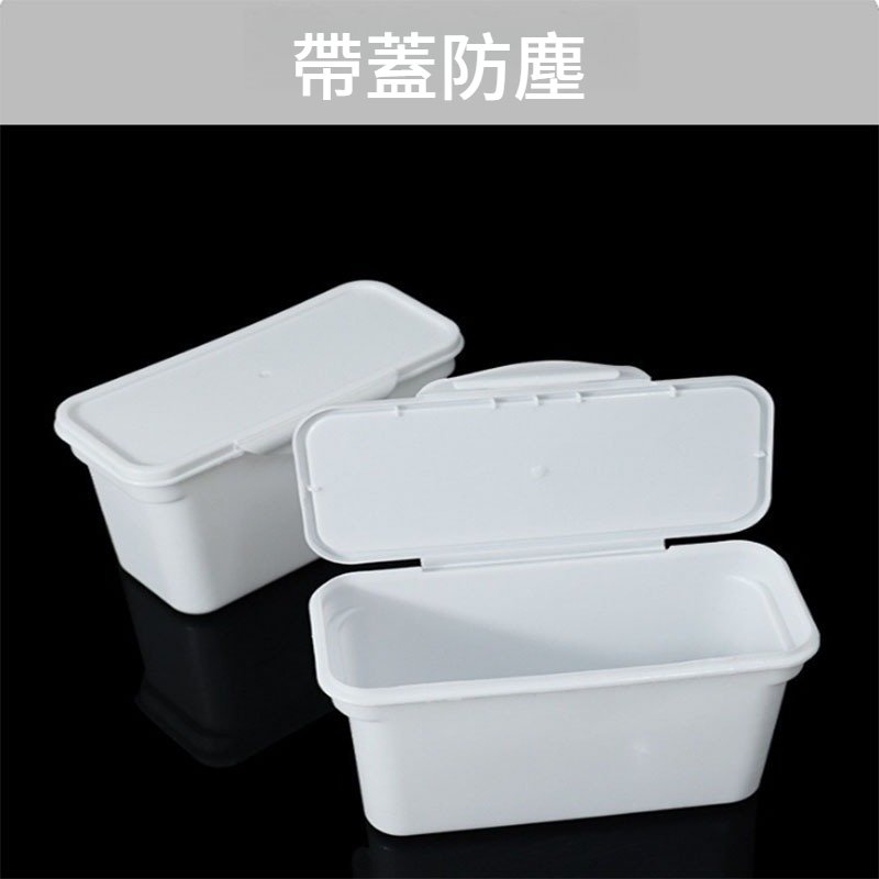 一體成型提把收納盒|白色日式居家置物箱:圖片 4
