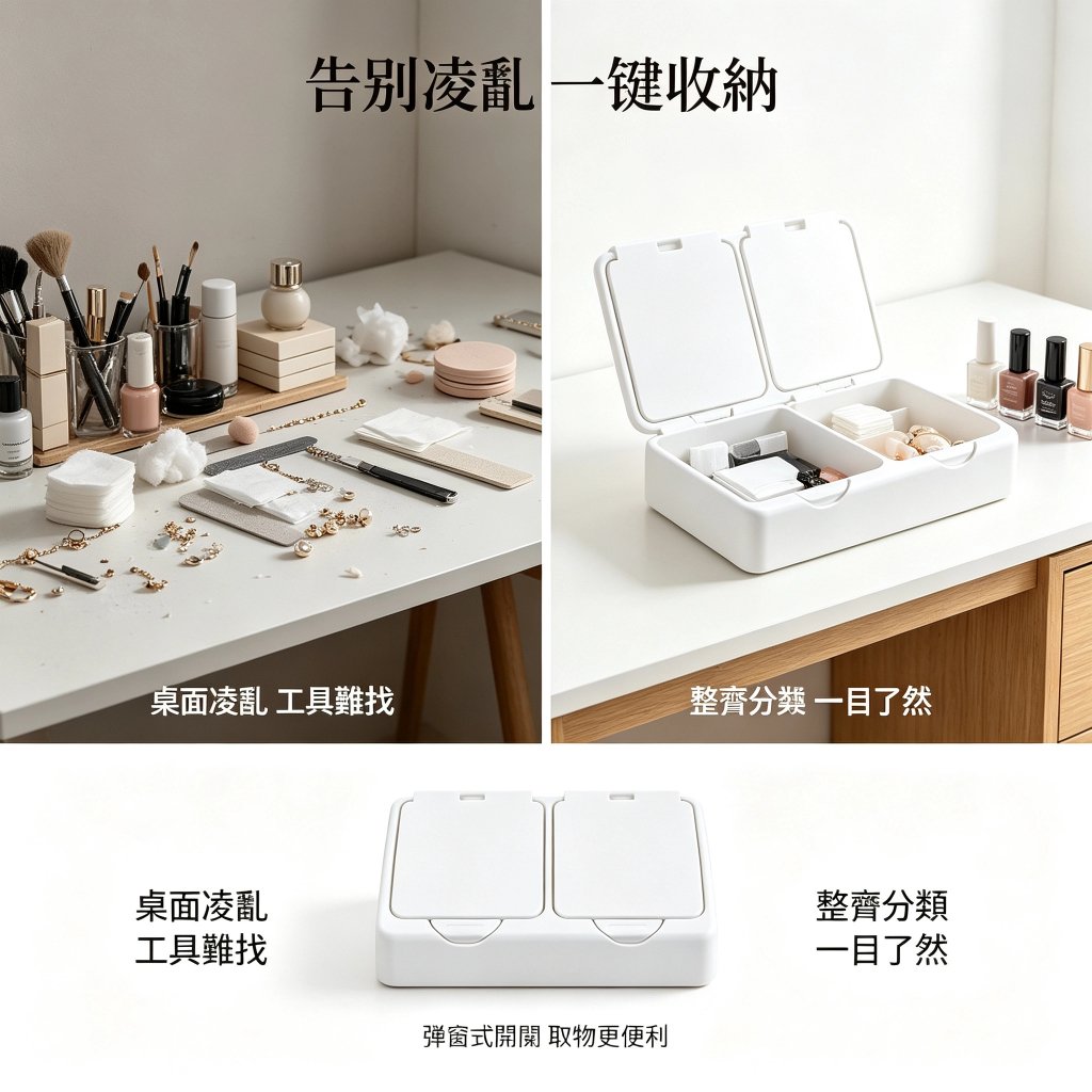 彈窗式收納盒 日式桌面整理盒 飾品小物收納 抽屜整理盒【台灣出貨】:圖片 4